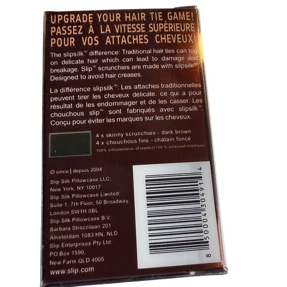 Slip Skinny Scrunchies For Dark Brown Hair, NWT - Picture 6 of 6